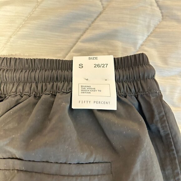 NWT FIFTY PERCENT Cargo Pants Black - Picture 10 of 13